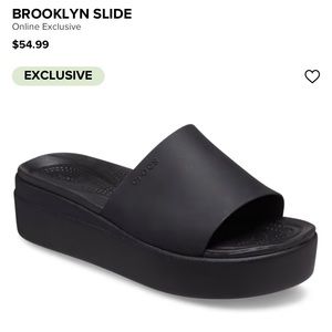 Crocs Brooklyn Slide Black Size 6